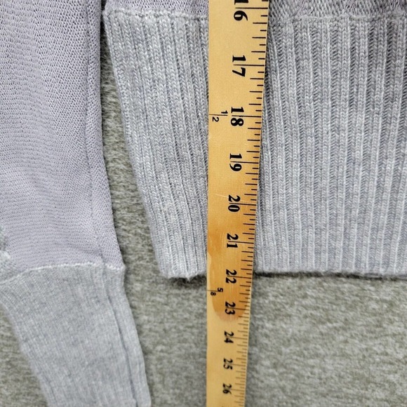 Lucy Paris Womens Large Gray Cable Knit Ribbed Turtle Neck Sweater NWT - Picture 8 of 13